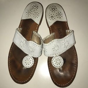 Jack Rogers Navajo Sandals, White Size 10